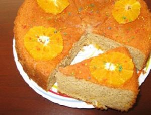 کیک بهارنارنج و پرتقال